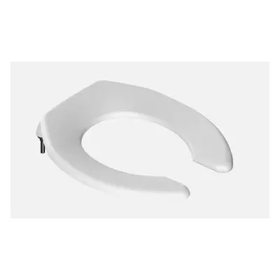 EuroShowers White Commercial Open Toilet Seat - Soft Close