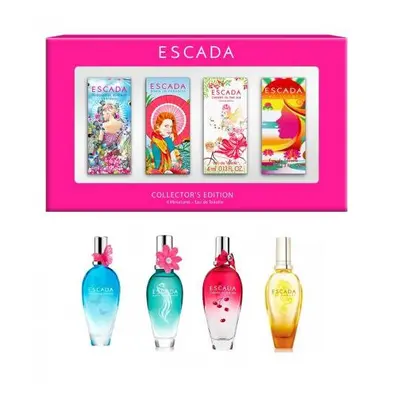 Escada Pcs Mini Set For Women: Turquoise Summer Ml Edt + Born In Paradise Ml Edt + Cherry In The