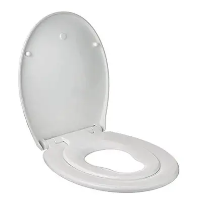 Children Family Toilet Seat, Slow-Close Mechanism, Removable for Cleaning - Soft Close