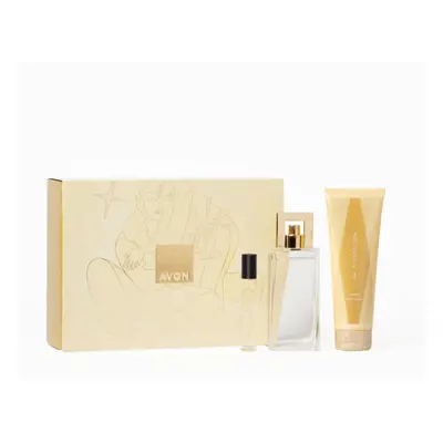 Attraction for Her Three Piece Gift Set with Eau de Parfum 50ml Body Lotion 125ml and Purse Spra