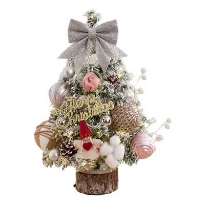 (Pink Memories) Fashion Christmas Tree Crafts Stylish Delicate Indoors Desktop Ornaments For Hom