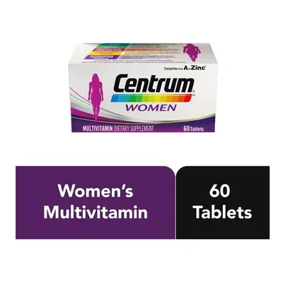 Centrum Women A To Zinc Multivitamin Tablets 60's Bottle