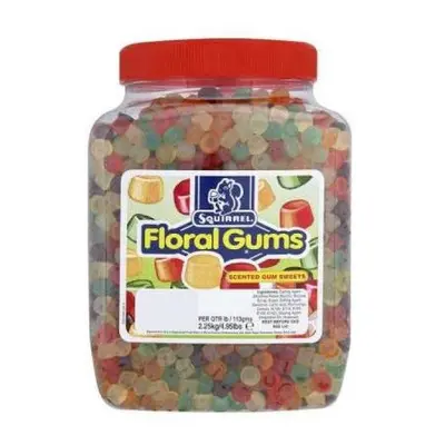 (2.25kg Sweet Jar) Squirrel Floral Gums