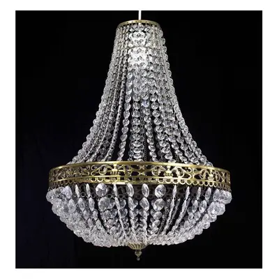 (MADISON BRASS ) Modern Chandelier Ceiling Light Shades Acrylic Crystal Droplet Pendant Lampshad