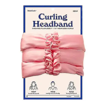 (pink) Robecurls,heatless Hair Curler Heatless Curls Headband