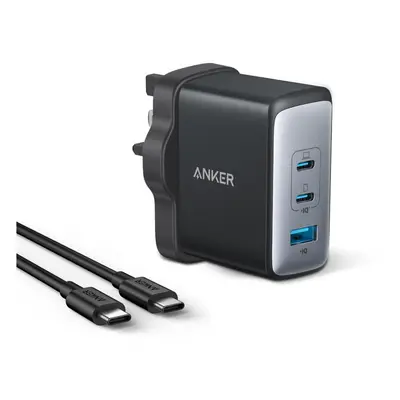 USB C Plug, Anker 100W USB C Charger, Charger (Nano II 100W), 3-Port Fast Compact Wall Charger f