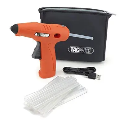 Tacwise H4-7 Cordless 4V Hot Melt Gun + Glue Sticks, Orange