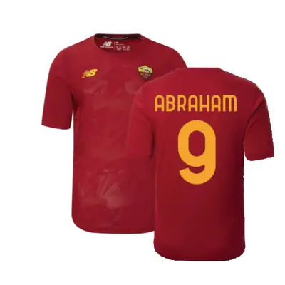 (XL) Roma Pre-Game Warmup Jersey (Home) (ABRAHAM 9)