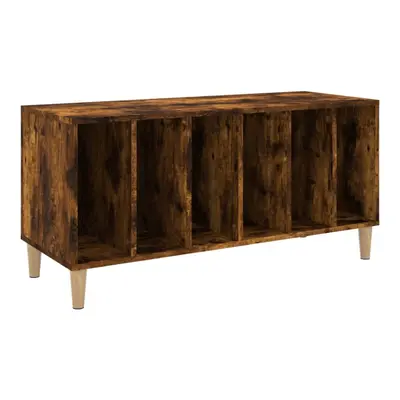 (smoked oak) vidaXL Record Cabinet Sideboard Vinyl Storage Cabinet Display Engineered Wood