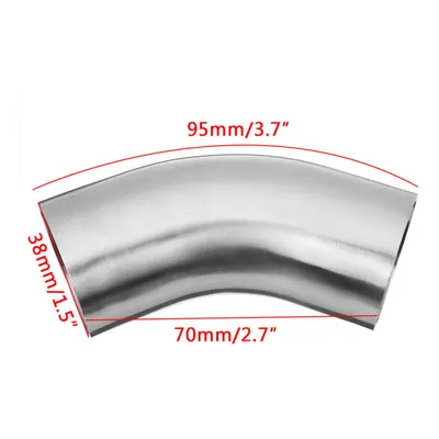 (38mm) 1.5 / / 2.5 / 3" OD Degree Exhaust Pipe Bends Tube Elbows Stainless Steel