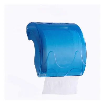 (Blue) Wall Mounted Waterproof Paper Holder Bathroom Paper Roll Holder