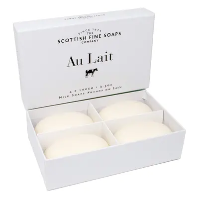 4pk The Scottish Fine Soaps Company Au Lait Milk Soaps - x 100g