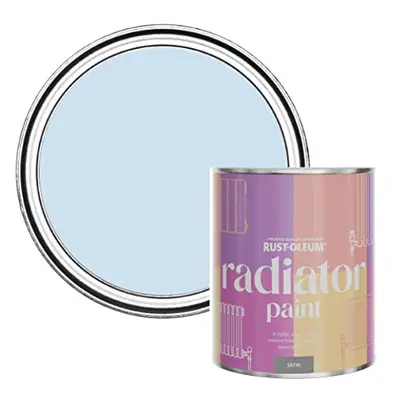 Blue Heat Resistant Radiator Paint in Satin Finish - Powder Blue 750ml