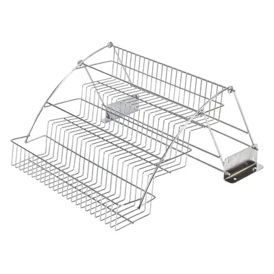 Hardware Resources 3-Tier Pull Down Spice Rack - Chrome-Finished Steel