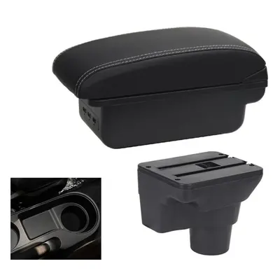 (black,white) For Kia Rio Armrest For Kia Rio X X-line Auto Storage Box Car Armrest Box Accessor