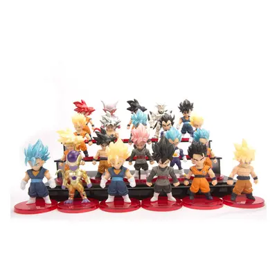 21pcs Dragon Ball Figure Toy Vegeta Mini Doll Anime Collection