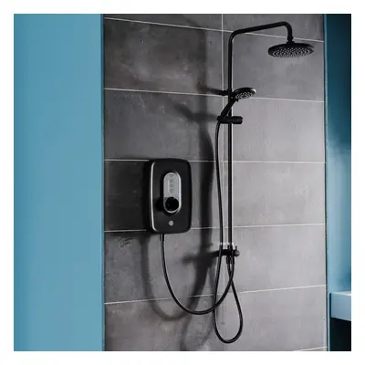 Triton Danzi DuElec Electric Shower Black 9.5kW Modern Rainfall Head Handset