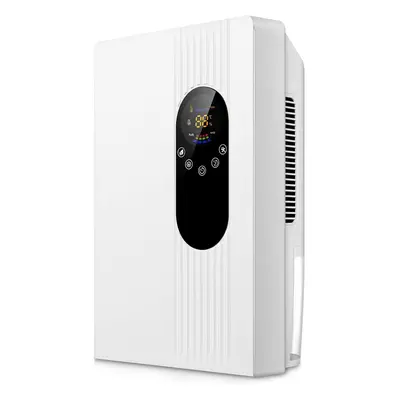 Home Dehumidifier 2.2L, Digital Temperature and Humidity Display Touch Operation Humidity Settin