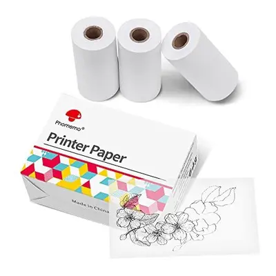 Transparent Printer Paper Width53mm Adhesive Sticker Printer Rolls for Phomemo M02 M02S M02Pro M