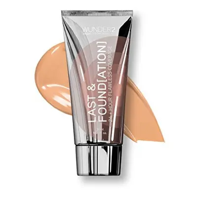 WUNDERBROW Last & Foundation Makeup with 24+ Hour Coverage and Hyaluronic Acid, Nude, Vegan and 