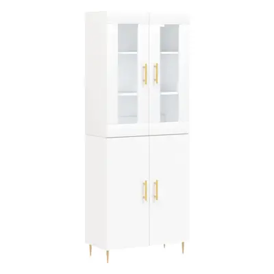 (white, doors) vidaXL Highboard Sideboard Tall Storage Cabinet Side Cabinet Engineered Wood