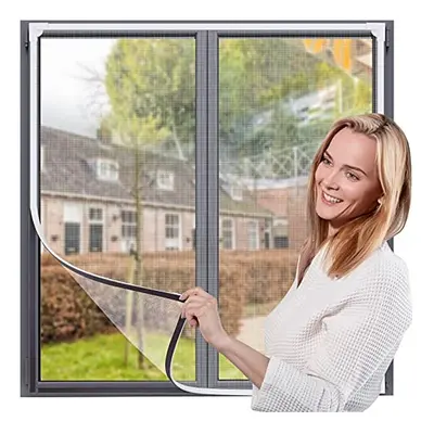 Magnetic Window Screen,UtauHom Fly Screen for Windows Max Size x 130cm?Fiberglass Mesh Easy Inst