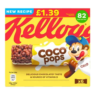 Kellogg's Coco Pops Cereal Bars 6X20g(120g) (Pack of 14)