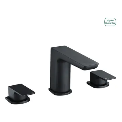 Designer Matt Black Bath Filler Taps Basin Mixer