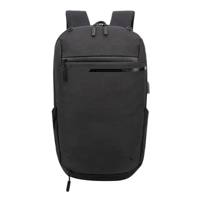 (Black) Oxford USB Backpack Travel Waterproof Laptop Bag School Bag Sport Shoulder Bag With Ball