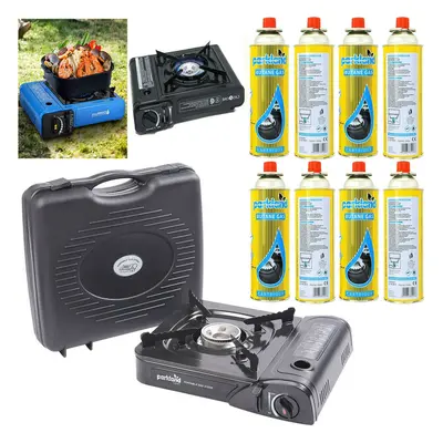 (Stove With Butane can) Portable Gas Cooker Stove Camping BBQ Butane Can Mini Stove Single Burne