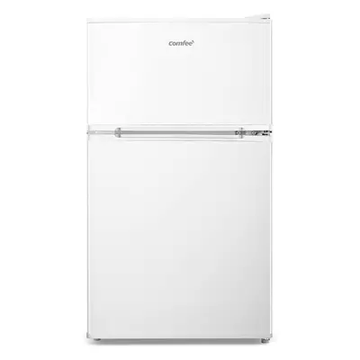 87L Under Counter Fridge Freezer, White