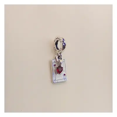 Pandora Villains Queen of Hearts Double Dangle Charm Sterling Silver