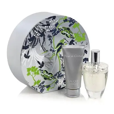 Lalique Fleur De Cristal Pcs Set: 3.4 Edp Sp + 3.3 Shower Gel