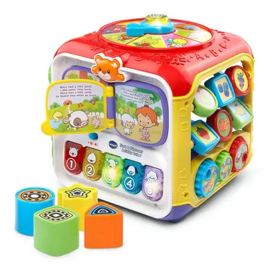 VTech Sort and Discover Activity Cube Frustration Free Packaging Red