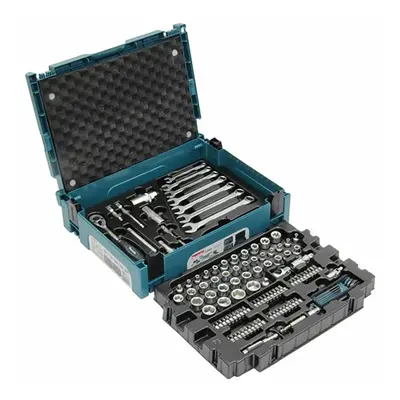 Makita 120PC General Maintenance Kit Spanner Socket Mechanics Screwdriver Set