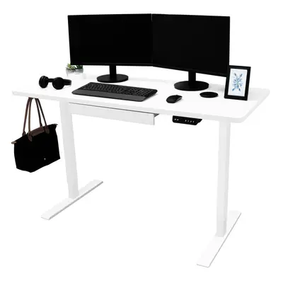 (140cm x 60cm) Electric Standing Desk With Drawer