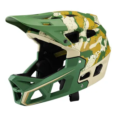 (camouflage green) Full Face Mountain Bike Helmet Adult Racing Downhill Mtb Helmet For Mountain 