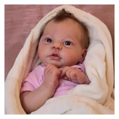 (as the picture, 48cm) Reborn Baby Doll Jocy 48cm Hand-made Simulation Doll Vein Bloodline Visib