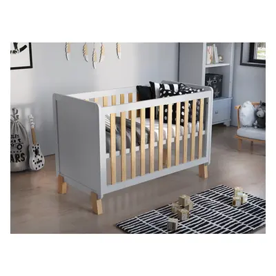 (White / Pine) Francis | Cot Bed 120x60cm