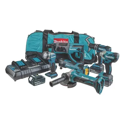 Makita DLX6100PX1 18v Piece LXT Drill Grinder Kit Lithium Ion Li-Ion x 3.0AH