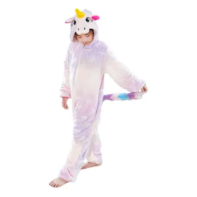 HQFURS Unicorn Onesie for Kids Animal Pajamas Cosplay Halloween Unisex Costume