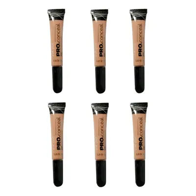 L.A. Girl Pro Conceal HD High Definition Concealer Warm Sand 8g x6