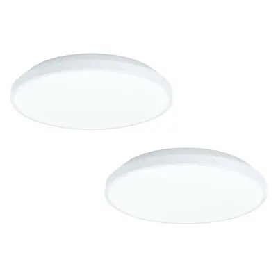 2 PACK Wall / Ceiling Light White Round Surface Moutned 240mm 16W LED