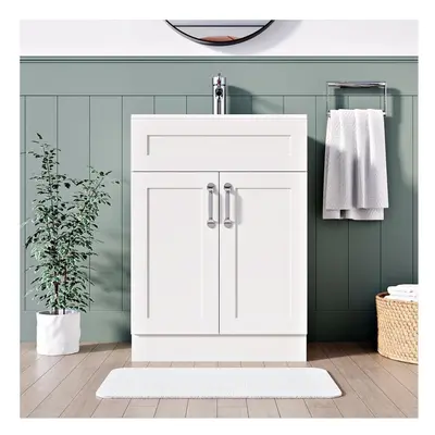 (Crawle Grey 600mm) Floor Standing Bathroom Vanity Unit With Basin