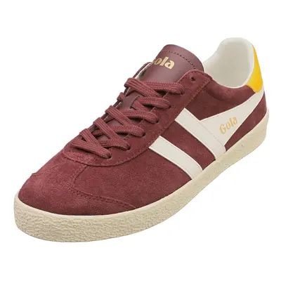 (11) Gola Medallist Mens Fashion Trainers in Burgundy