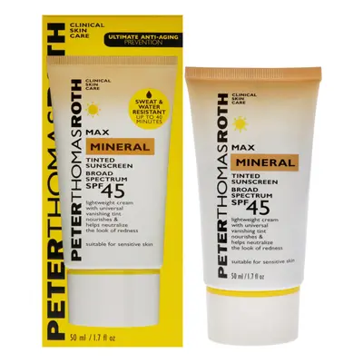 Max Mineral Tinted Sunscreen SPF by Peter Thomas Roth for Unisex