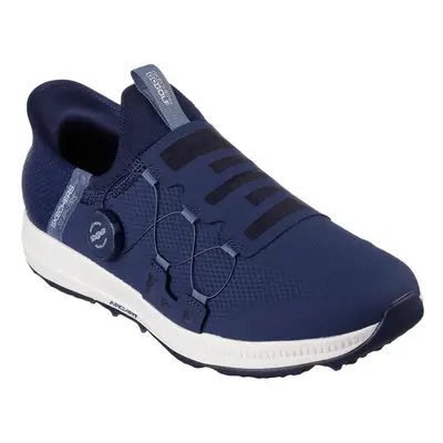 (UK 10.5, Navy) Skechers Mens Go Elite Slip In Waterproof Spikeless Arch Fit Golf Shoes