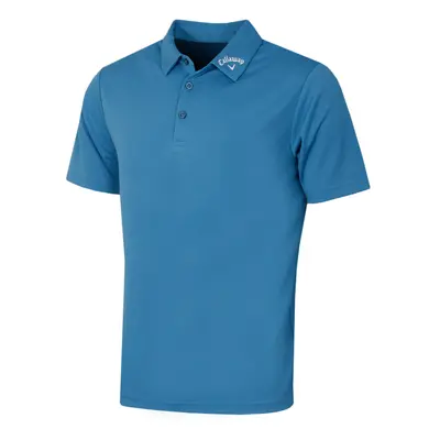 (XL, Vallarta Blue) Callaway Golf Mens Ace Micro Texture OptiDri SwingTech Polo Shirt