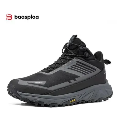 (black, 43) Baasploa Men&apos;s Casual Sports Shoes Mesh Surface Breathable Non-slip Men&apos;s 