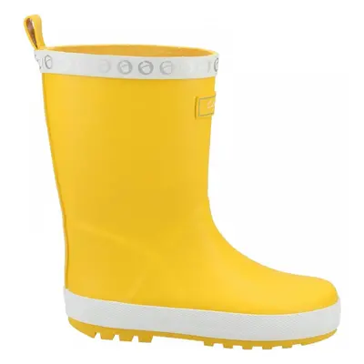 (8.5 (Children's), Yellow) Junior Prestbury Yellow Childrens Bright Wellingtons